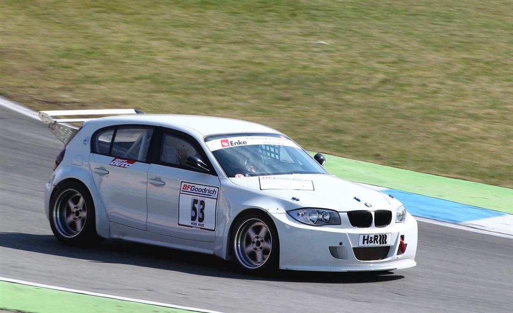 Scangrip Racing på Hockenheim i deres nye BMW 120d racerbil